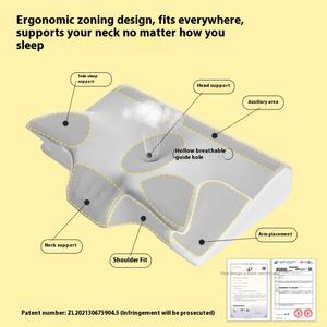 Fabricant Vente en gros <span class=keywords><strong>Oreiller</strong></span> cervical moderne en mousse à mémoire de forme Rebond lent Soutien du cou Fonction de refroidissement pour lit de papillon de sommeil - Product Image 2