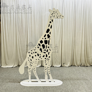 Décoration d'événement de fête en plein air panneaux MDF formes d'animaux accessoire de zèbre toile de fond de <span class=keywords><strong>mariage</strong></span> - Product Image 4