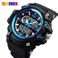 New Skmei 1283 Dual Time Relojes Hombre Waterproof Jam Tangan Sports Digital Wrist Watches