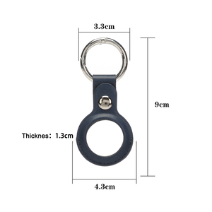 Étui porte-clés en cuir PU localisateur étui de protection pour étuis Airtag porte-clés -- disponible en stock - Product Image 4
