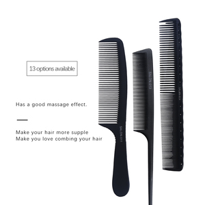 Salon de coiffure professionnel <span class=keywords><strong>peigne</strong></span> de coiffure noir peignes à cheveux en ABS résistant à la chaleur <span class=keywords><strong>peigne</strong></span> de coiffure à dents fines et larges - Product Image 3