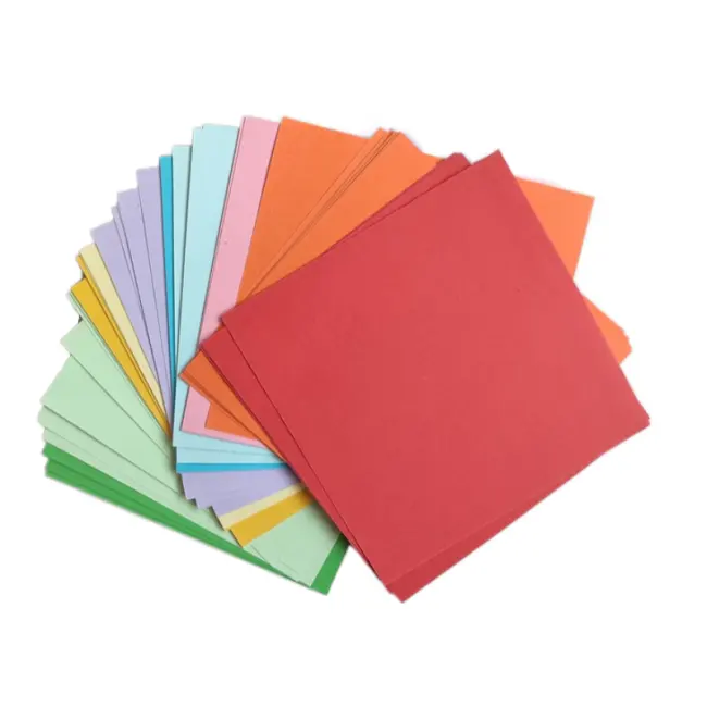 Kertas Origami A4 atau kustom kertas Origami warna-warni kerajinan tangan kertas DIY untuk anak dan sekolah 100 lembar