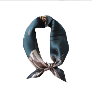 Latest Design Luxury Chain Pattern <b>Silk</b> Hair Imitated <b>Silk</b> Printed Satin Scarf - Product Image 1
