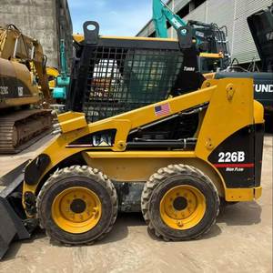 Cargadoras Usadas Cat 226b, Minicargadora de Segunda Mano Caterpillar 226b 226 246, Cargadora de Dirección Deslizante con Accesorio de Barrena, Certificación CE - Product Image 1