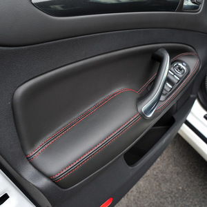 Revêtement en cuir pour panneau de porte Ford Mondeo 2007-2012, amélioration intérieure, couverture décorative, véritable microfibre - Product Image 2