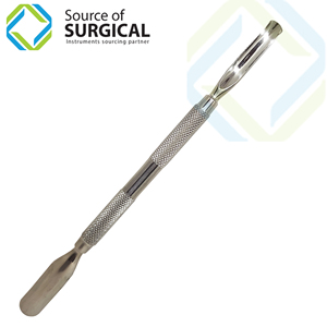 Empujador de Cutículas Profesional de Acero Inoxidable de la Mejor Calidad, Herramienta Manual para Manicura, con Abertura de Mandíbula Ancha para Uñas Curvas - Product Image 1