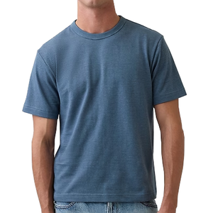 T-shirt pour homme à manches courtes de haute qualité, taille plus, logo personnalisé, vente en gros - Product Image 5