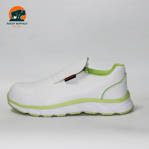 Chaussures de sécurité Rocky Buffalo durables et légères pour femmes/hommes avec semelle extérieure en caoutchouc EVA et fonction antistatique et anti-écrasement blanche - Product Image 2