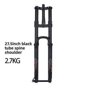 Fourche de vélo en aluminium 26'' 27.5'' 29'' en alliage d'aluminium, commande manuelle, <span class=keywords><strong>suspension</strong></span> pneumatique pour VTT, double couronne, descente - Product Image 6
