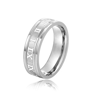 Anello Unisex Neutro con Numeri Romani, Design alla Moda e Personalizzato - Product Image 5