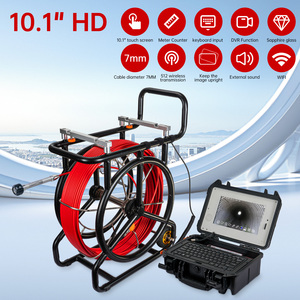 <span class=keywords><strong>Caméra</strong></span> d'inspection de <span class=keywords><strong>canalisation</strong></span> 512 Hz avec sonde et auto-nivellement, <span class=keywords><strong>caméra</strong></span> d'égout HD 1080P de 7 mm, câble de 100 m, écran de 10,1 pouces et <span class=keywords><strong>caméra</strong></span> <span class=keywords><strong>endoscopique</strong></span> de 23 mm - Product Image 2
