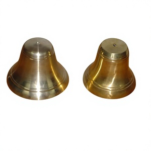 Hanging Brass Bells Holiday Decorative Ornaments Luxury Bells Latest Quality New Rust Free Nautical Ship Bells for <b>Christmas</b> - Product Image 1