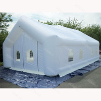 AM AMT002 Grande tente gonflable en PVC double couche toutes saisons, conception à ouverture rapide, une chambre pour fêtes, boîtes de nuit, événements