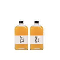 Bouteille vide de café à plat et froid de 250ml pour glace lait thé Kombucha bouteille en verre flacon plat forme jus bouteille en verre 500ml