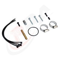 Kit d'échappement Ford 6.7L 2015-2016 avec plaque de traversée en acier inoxydable, épaisseur 1,5 mm