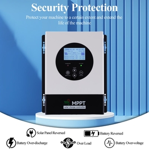 เครื่องควบคุมการชาร์จพลังงานแสงอาทิตย์ MPPT อัจฉริยะ80A 60A จอ <span class=keywords><strong>LCD</strong></span> 120A 48V 96VDC PV 230V พอร์ต RS485จริง MPPT ไม่ใช่ตัวควบคุม <span class=keywords><strong>PWM</strong></span> - Product Image 6