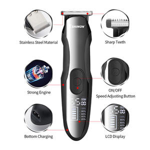 SH-2566, nuevo diseño, pantalla LCD, cortadora de pelo inalámbrica para hombres, cortadora de pelo eléctrica de alta calidad para barbería, corte de pelo 4 en 1 - Product Image 4
