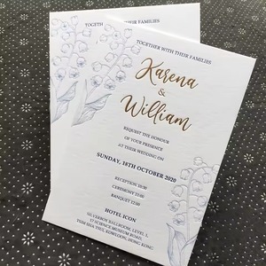 Bán buôn tùy chỉnh in ấn cao cấp sang trọng Thiệp mời đám cưới - Product Image 4