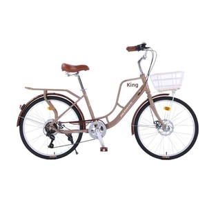 Vélo de loisirs rétro pour femmes, cadre en acier haute teneur en carbone léger de 24 pouces, style vintage, directement de l'usine - Product Image 5