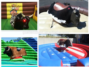 Gioco Divertente di Tiro al Toro Meccanico Gonfiabile, Macchina per Rodeo per Feste ed Eventi - Product Image 4