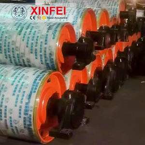 XINFEI Heavy Duty Polyurethane <strong>Roller</strong> <strong>Idler</strong> with Ball and <strong>Roller</strong> Bearings for Mining Conveyor Set New High Load Capacity - Product Image 5