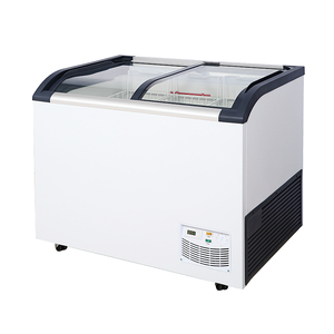 Congelador Horizontal con Tapa de Vidrio Curvo de Diseño Innovador para Exhibición de Hielo - Product Image 1