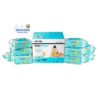 Toallitas Húmedas para Bebé Extra Grandes de 18*18cm, Hipoalergénicas, Sin Perfume, Ultra Hidratantes, para la Limpieza de Manos y Boca del Bebé
