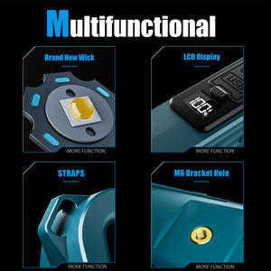 <b>Emergency</b> Lighting Flashlight Ultra-bright LED Waterproof LCD Display Outdoor Portable <b>Light</b> Long-range Rechargeable - Product Image 4