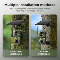 Caméra de chasse solaire 4G GPS ST-HC809 12MP avec détection de mouvement PIR, vision nocturne HD IR, IP66, stockage cloud