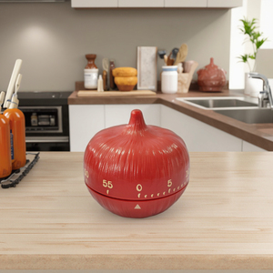 Timer Da Cucina A Forma Di Fragola, 60 Minuti, Meccanico Senza Batterie, Con Magnete E Promemoria Sonoro
