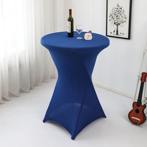 Tables de bar pliantes en plastique noir pour événements extérieurs de bistro portable Dia 60cm - Product Image 3