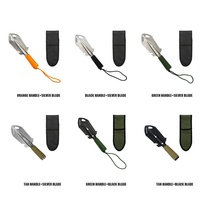Pelle de camping en plein air multifonctionnelle 7 en 1 petite pelle de survie portable pour le camping pelle tactique avec pochette de transport