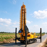 Foreuse de puits d'eau de 330 m, largeur de 1,7 m, machine de forage sur chenilles de 8,2 tonnes