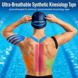 Cinta <span class=keywords><strong>de</strong></span> Kinesiología Impermeable y Colorida <span class=keywords><strong>para</strong></span> Fisioterapia, Cinta Elástica Sintética <span class=keywords><strong>de</strong></span> Rayón <span class=keywords><strong>de</strong></span> 10 cm <span class=keywords><strong>para</strong></span> Nadadores, Alivio del Dolor <span class=keywords><strong>de</strong></span> <span class=keywords><strong>Hombro</strong></span> y Rodilla - Product Image 3
