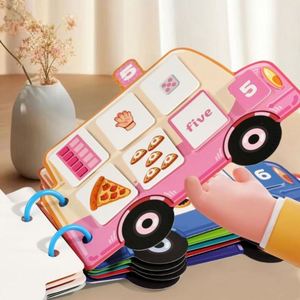 Preschool Learning Activities Car Airplane <b>Road</b> Trips Number Cognitive Reusable Stickers Puzzle Book - Product Image 3