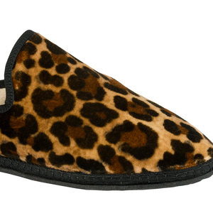 Pantofole <span class=keywords><strong>da</strong></span> <span class=keywords><strong>Donna</strong></span> in Velluto con Stampa Leopardata Personalizzate con Logo, con Sacchetto Abbinato e Opzione Logo Personalizzato per Uso Domestico - Product Image 4
