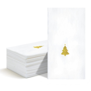 <span class=keywords><strong>Serviette</strong></span> de table <span class=keywords><strong>jetable</strong></span> en papier Airlaid 1 pli, écologique, 6 plis, 43x30cm, en pâte de bois vierge, imprimée, aspect lin doré, pour invités - Product Image 4