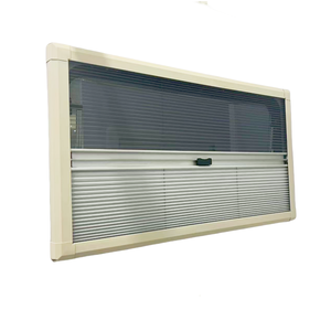 Usine de fenêtres pour RV Nouveau style Rayon incurvé Camper <span class=keywords><strong>Van</strong></span> Camping Car Ventilation Windows avec store plissé - Product Image 5