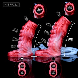 NNSX Funda para Pene con Efecto de Eyaculación, Diseño de Ventosas Exteriores Tipo Pulpo y Rosca Interna, para Estimulación y Agrandamiento del Pene, Juguetes Sexuales para Parejas - Product Image 2