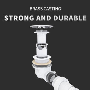 ABS + PP + PE אמבטיה ניקוז רצפה אנטי ריח ליניארי מקלחת פסולת מייבש - Product Image 3