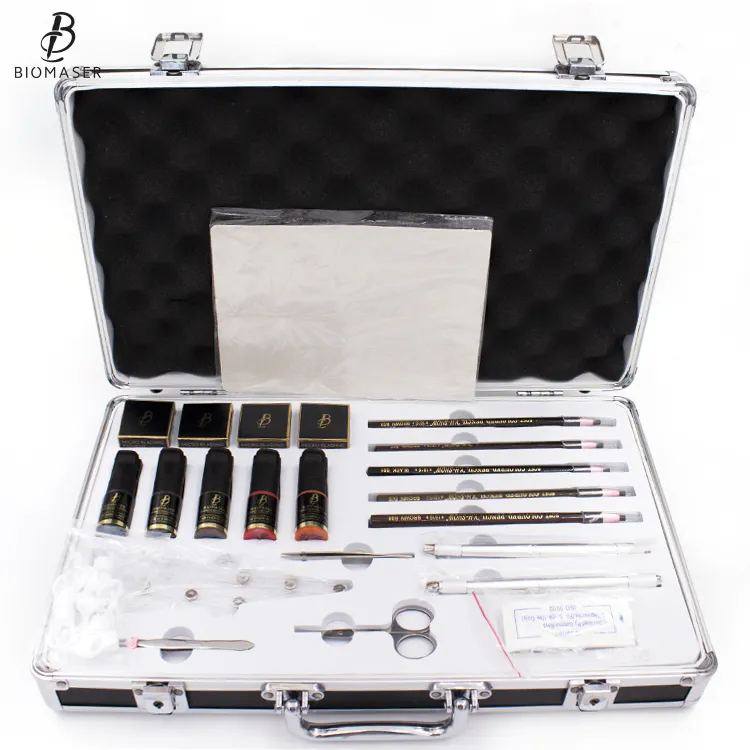 Pure Cream Pigment Microblading Kit, Microblade Eyebrow Set, Eyebrow Shaping Tool