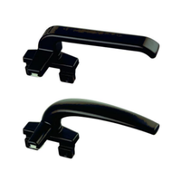 Poignée de serrure pour fenêtre et porte en aluminium, accessoires pour fenêtre à battant intérieur-extérieur, poignée moderne pour immeuble de bureaux