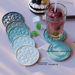 Sous-verres en silicone modernes, simples et créatifs, antidérapants et résistants aux hautes températures, pour hôtels, maisons et fêtes (vente en gros) - Product Image 4