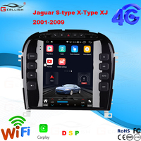Tesla Écran Vertical Android Autoradio Multimédia pour Lecteur DVD GPS Navigation DSP Prend en Charge WIFI 4G Stéréo pour Jaguar S-Type