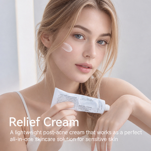Crème Apaisante Hydratante Visage Post-Acné Correctrice des Marques et Imperfections à l'Huile d'Arbre à Thé, Niacinamide et PDRN, Marque Blanche pour Soins de la Peau OEM ODM - Product Image 5