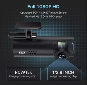 กล้องติดรถยนต์ขนาดเล็ก 2K FHD แบบซ่อนพร้อม GPS WIFI เซ็นเซอร์ G มองเห็นในเวลากลางคืน บันทึกวิดีโอ มุมมอง 170 องศา บันทึกแบบวนซ้ำ รับประกัน 12 เดือน - Product Image 4