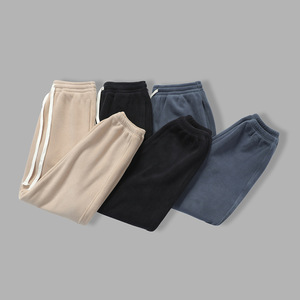 Pantalon de sport pour homme 480 g/m² vierge, personnalisable avec votre design, doublure polaire, taille élastique, respirant, décontracté, taille mi-haute, poches, sérigraphié - Product Image 2