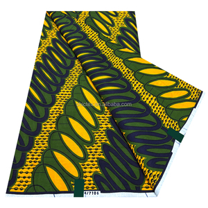 Tissu en Coton Biologique Véritable Wax Africain Batik en Gros, 6 Yards, Tissu Hollandais Écologique pour Confection de Robes et Sacs - Product Image 6