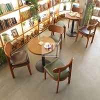 Vente en gros de meubles de restauration de couleur de taille personnalisée Tables en bois et ensemble de chaises de salle à manger en bois massif pur