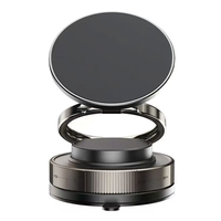Support de Téléphone de Voiture Magnétique à Rotation 360 Degrés avec Ventouse et Aimants Puissants pour iPhone